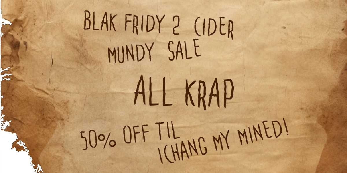 Bah! Black Friday 2023!